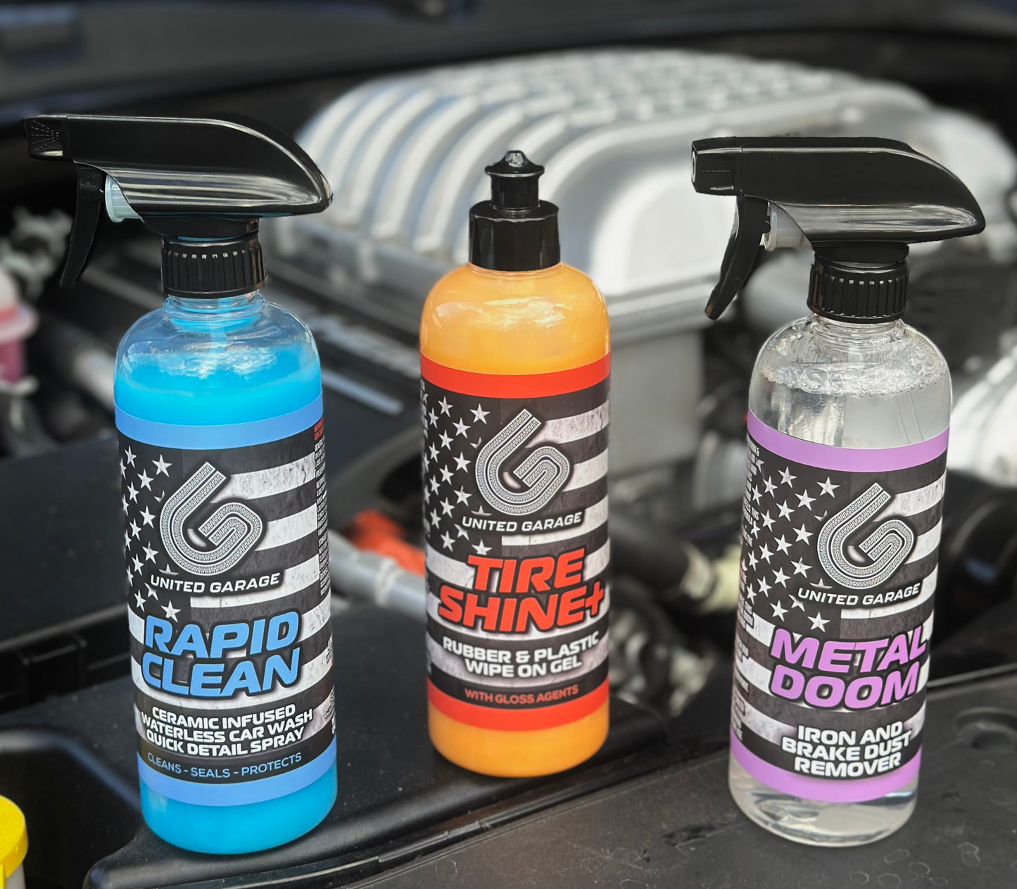 United Garage Bundle! Rapid Clean, Tire Shine+ & Metal DOOM!